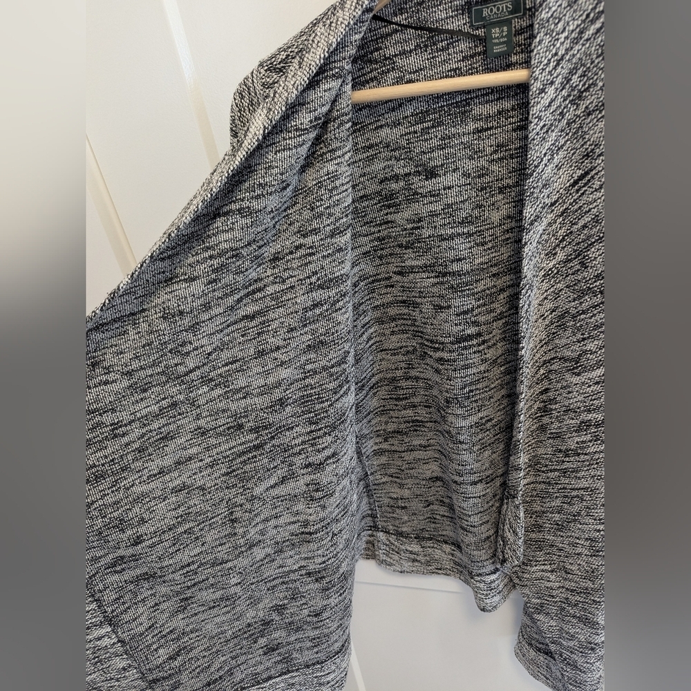 2/$20 Roots Marled Open-Front Cardigan - Picture 4 of 8
